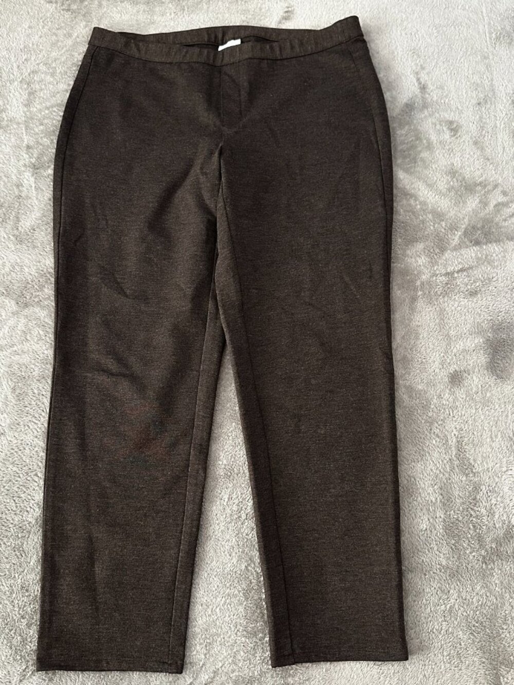 J. Jill Brown Ponte Slim Leg Pull On Pants Women's XL